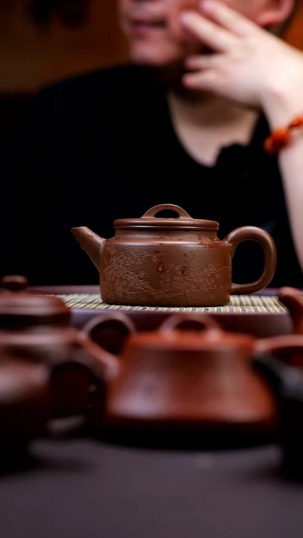 茶壶紫砂紫砂茶壶（平盖德钟）