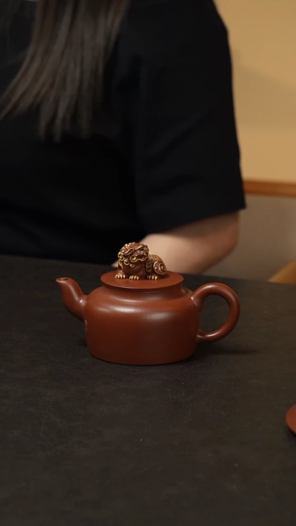 茶壶紫砂朱泥大红袍紫砂壶