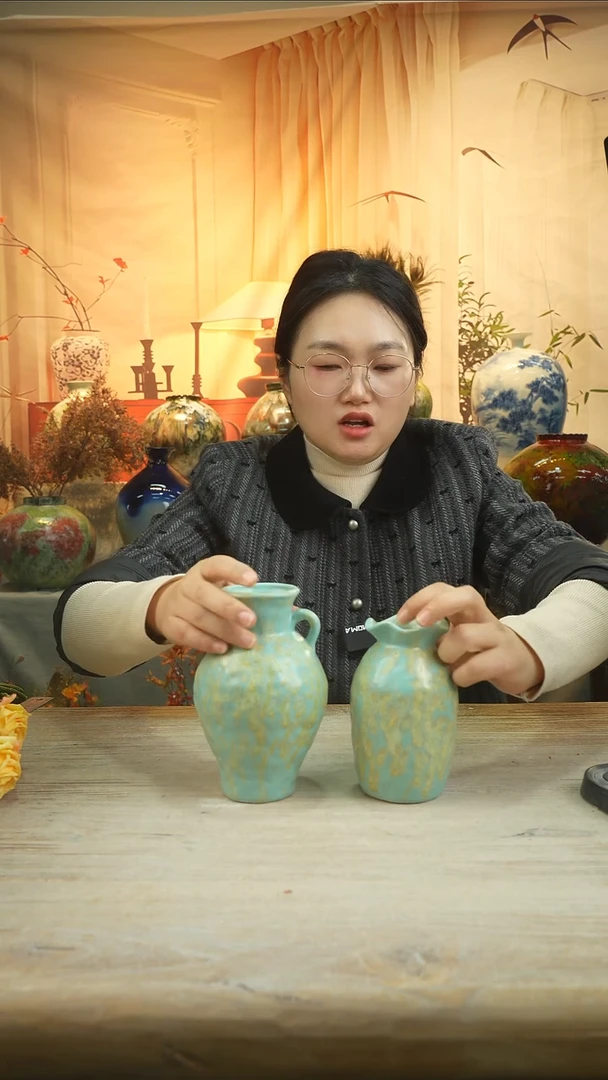高18口5高温陶瓷花瓶花器套组
