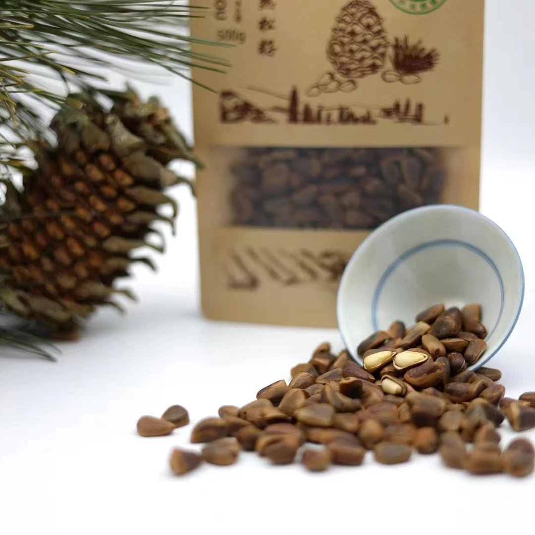 非油炸物理开口熟松子，中小颗粒，满五斤还送一斤