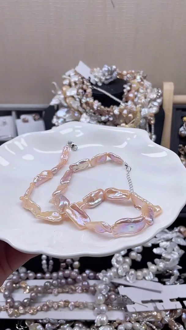 未镶嵌项链淡水珍珠【纯恬饰品】（多样性发货发一）