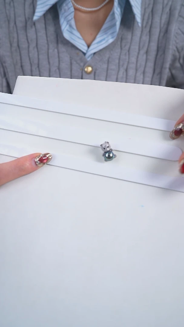 【闪购商品】海水珍珠吊坠(不含链)银S925镶嵌大溪地珍珠吊坠不含链