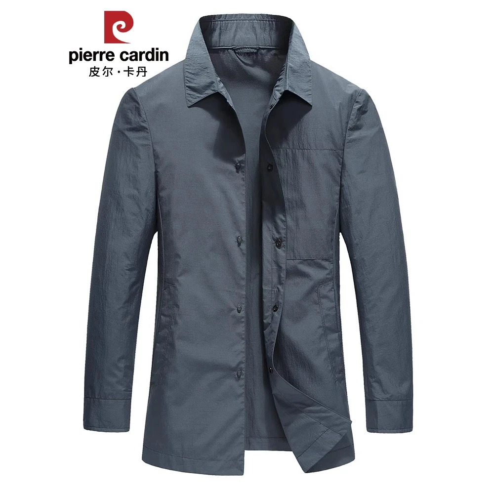 皮尔卡丹夹克男2025夏季新品风衣高级感休闲轻薄外套单层茄克男装