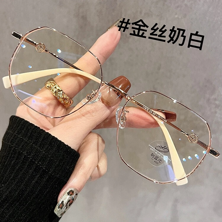 沐淳高档老花镜女金丝框特显年轻时尚关山洋气老花镜防蓝光防辐射