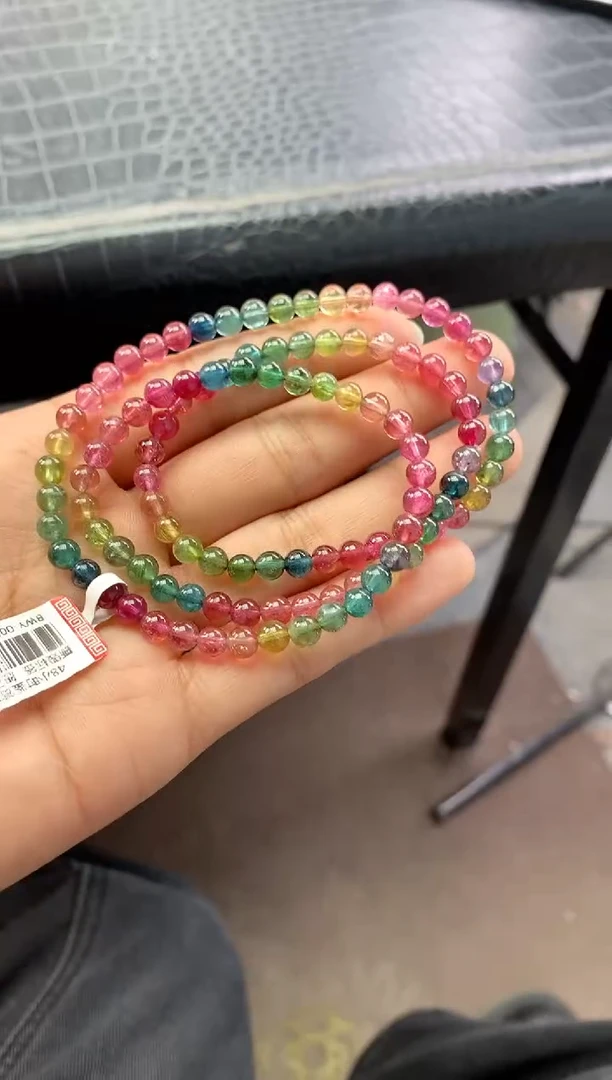 未镶嵌手串碧玺多样性发一条