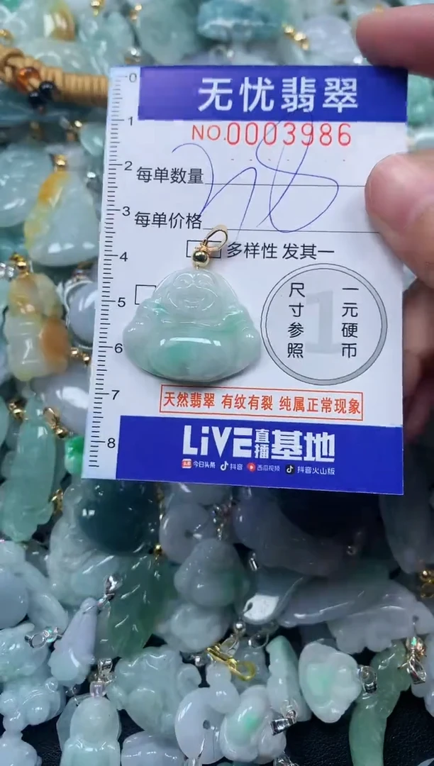 颈饰未镶嵌翡翠3986