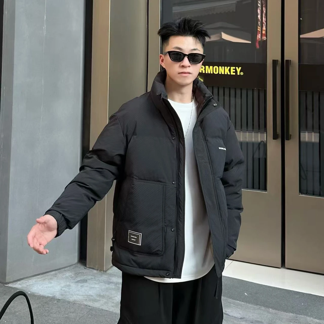 9868羽绒服男士冬装新款短款潮流休闲保暖加厚羽绒服外套