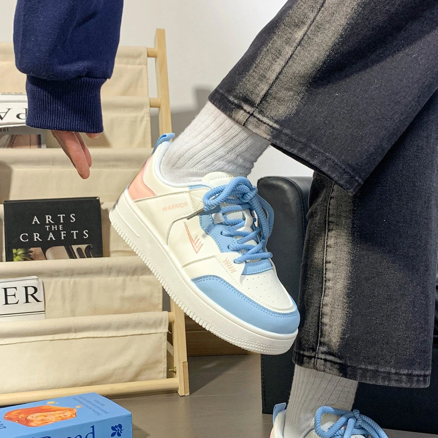 Warrior/回力女鞋百搭chic厚底板鞋子女2025新款爆款复古休闲鞋女