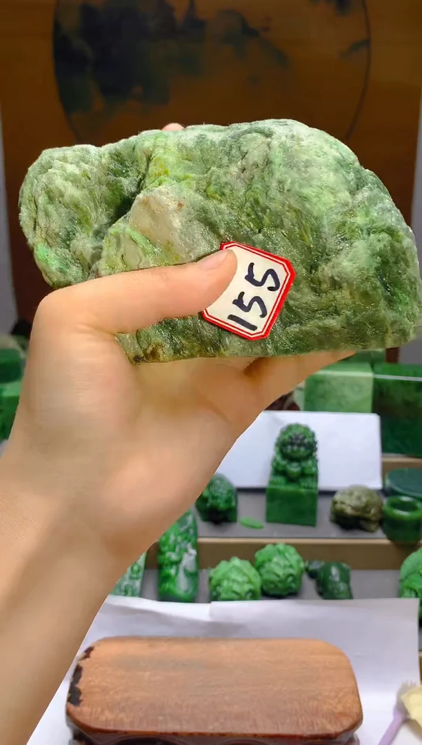 【闪购商品】和田玉（碧玉）珠宝半成品未镶嵌1