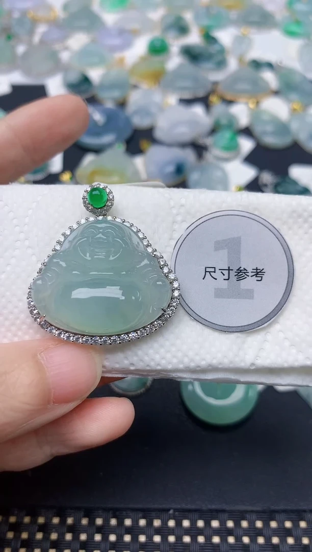 颈饰未镶嵌翡翠天然缅甸A货翡翠