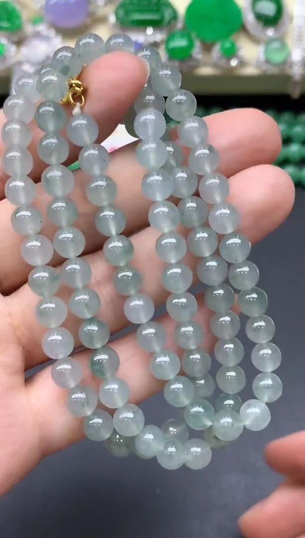 颈饰18K金镶嵌翡翠309-中国好珍宝