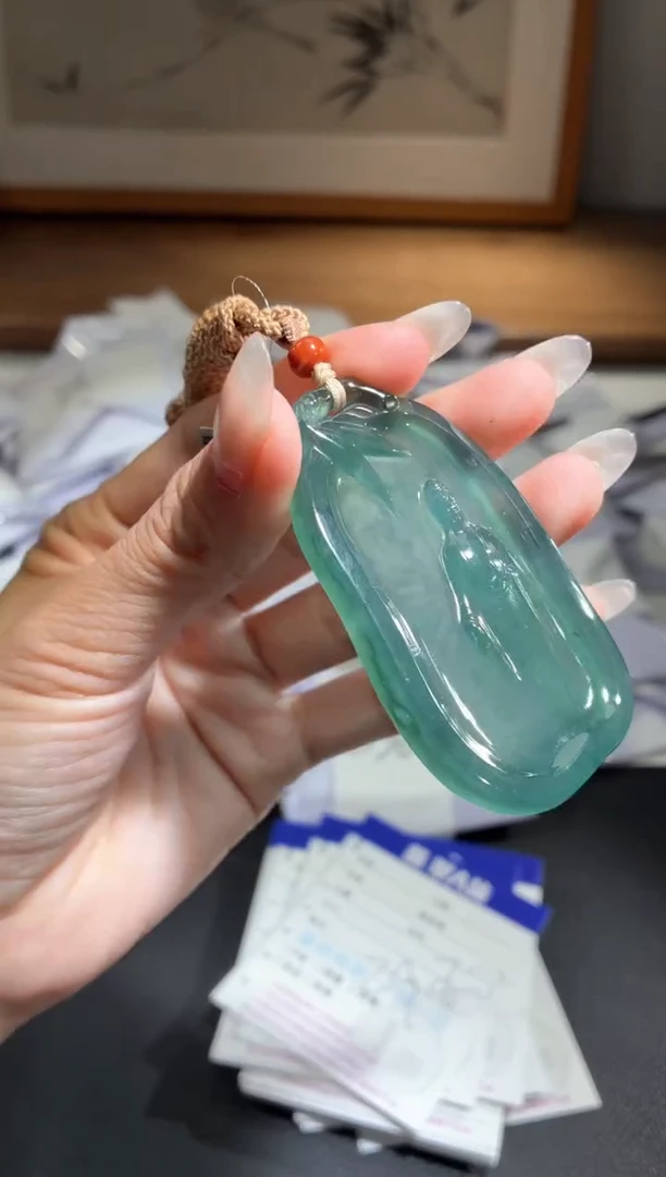 吊坠(不含链)未镶嵌翡翠观音