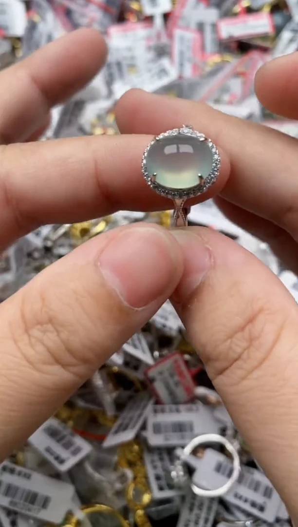 【闪购商品】翡翠戒指银S925镶嵌33333---3