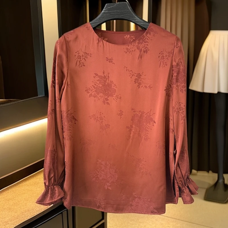 长袖印花休闲国风打底圆领新中式时尚百搭款