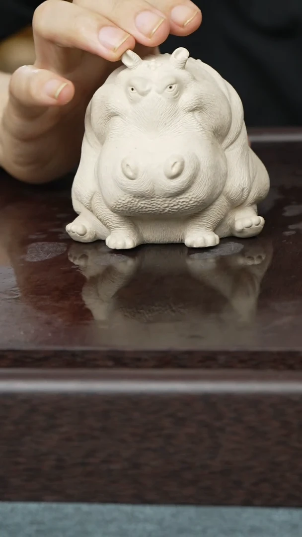紫砂茶宠紫砂 河马