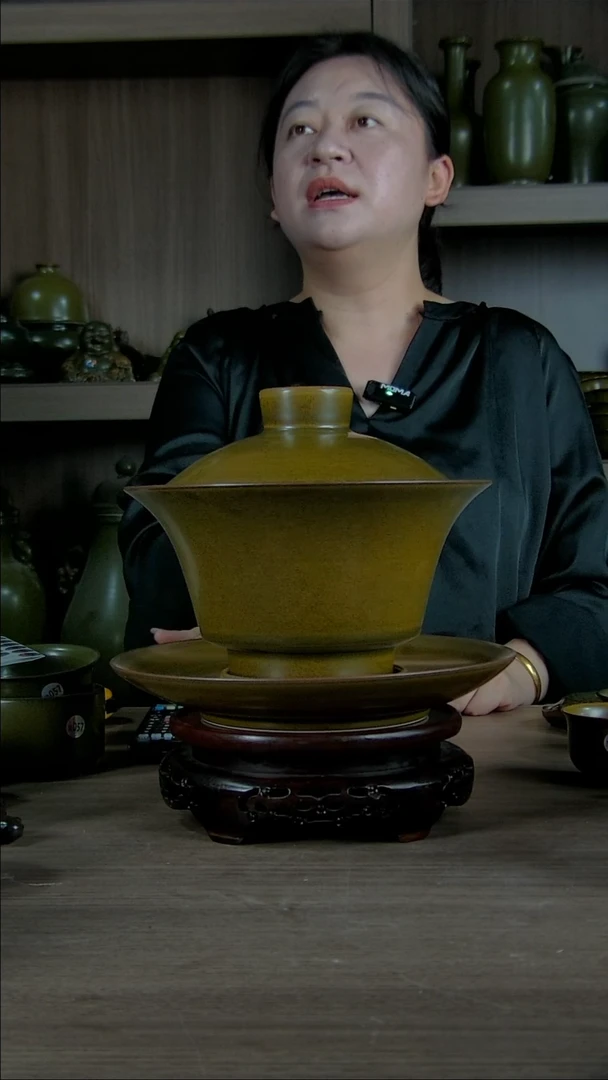 摆件景韵堂茶叶末釉瓷器