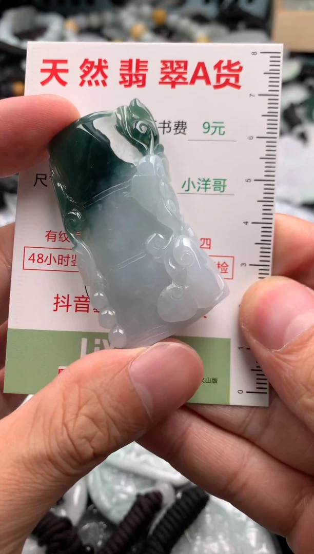 翡翠未镶嵌吊坠(不含链)1