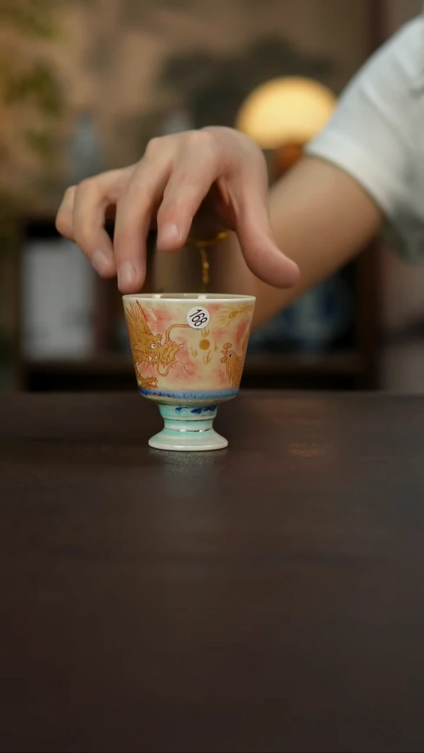 杯景德镇陶瓷杯碗柴烧多人