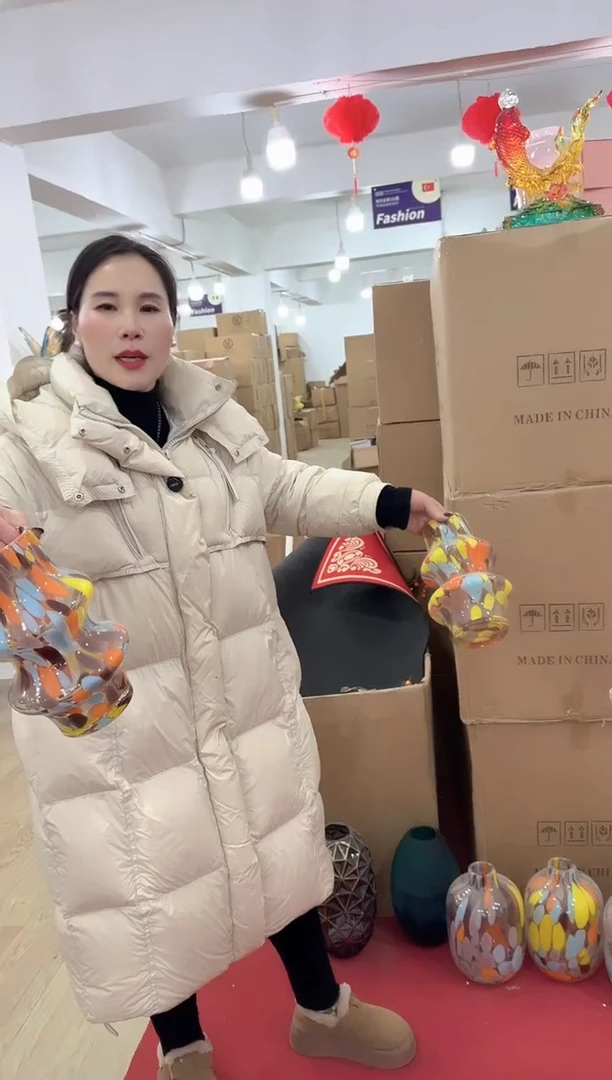 【闪购商品】无铅玻璃美全花器-j-早27