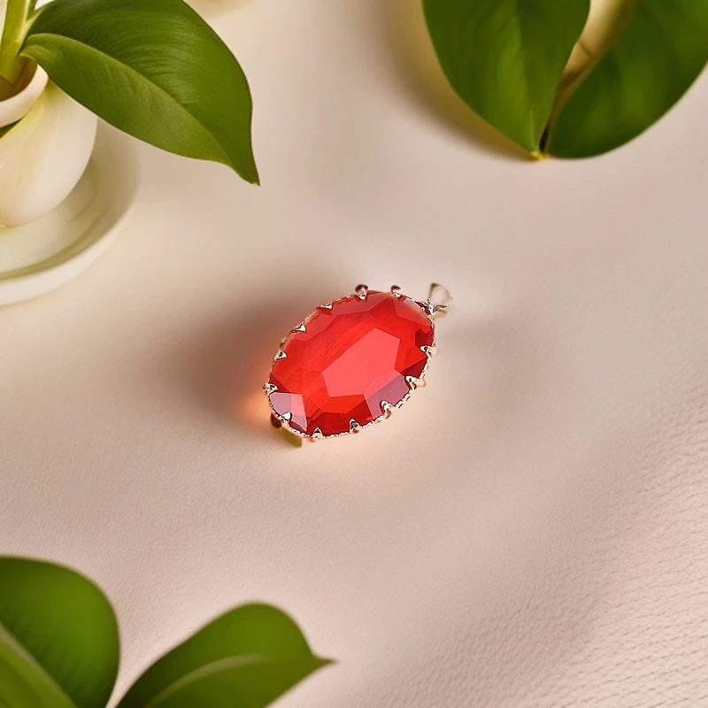 D826 鸽血吊坠（赠链子，带礼盒，多样性发一件）