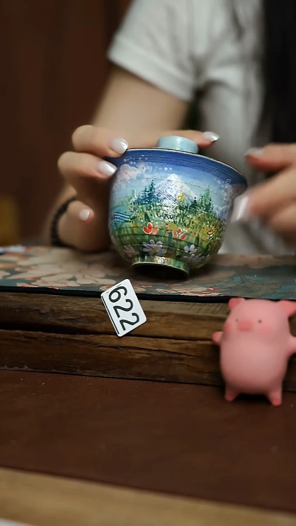 福利！！设计师手作款 石一 盖碗