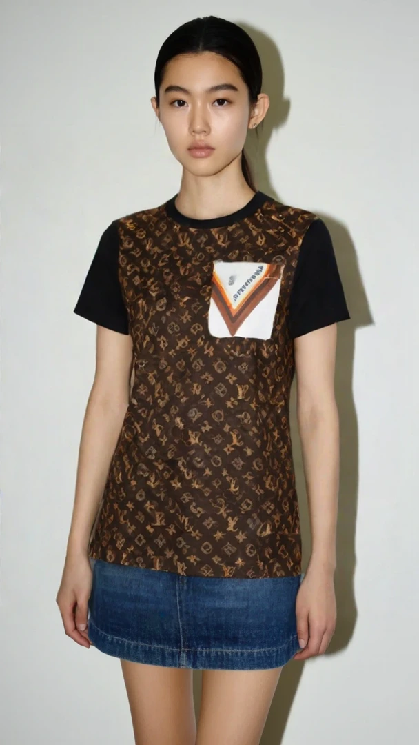 95新 LouisVuitton/路易威登 路易威登经典满印短袖