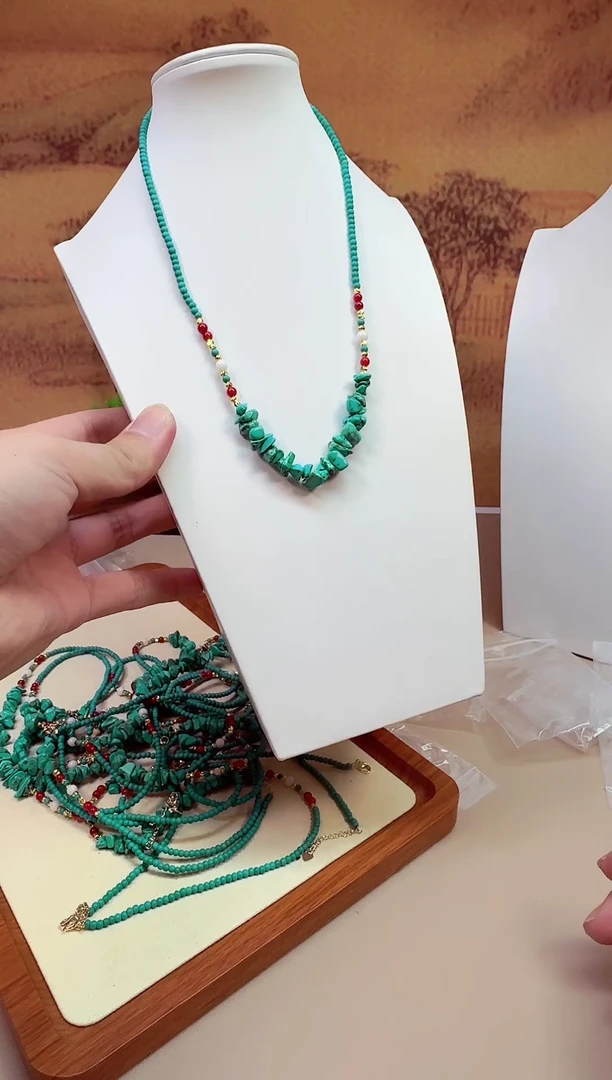 玛瑙/玉髓颈饰14K金镶嵌A005