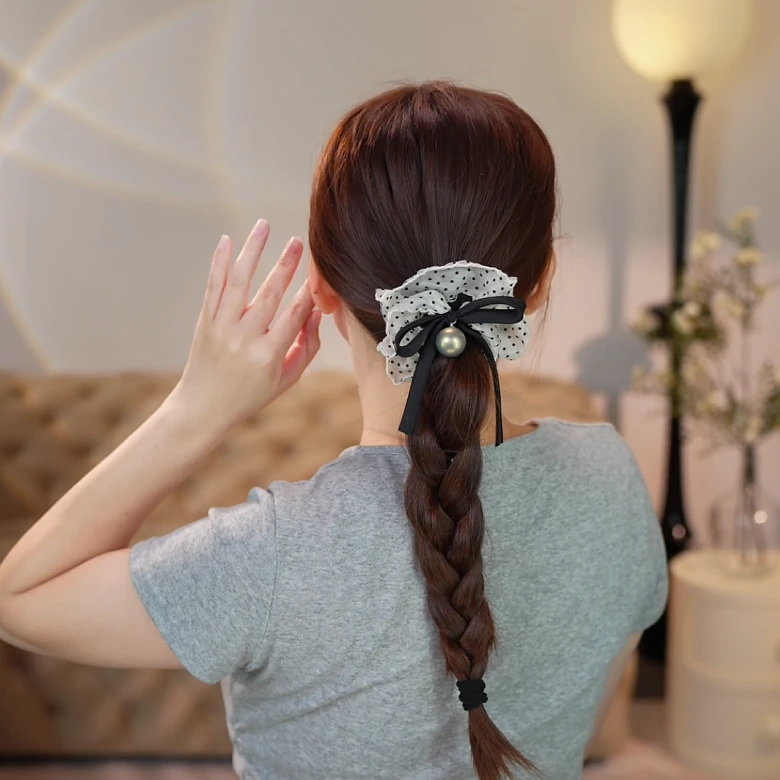 夏日氛围感小蛮腰简约甜美温柔发饰时尚百搭气百搭款发圈