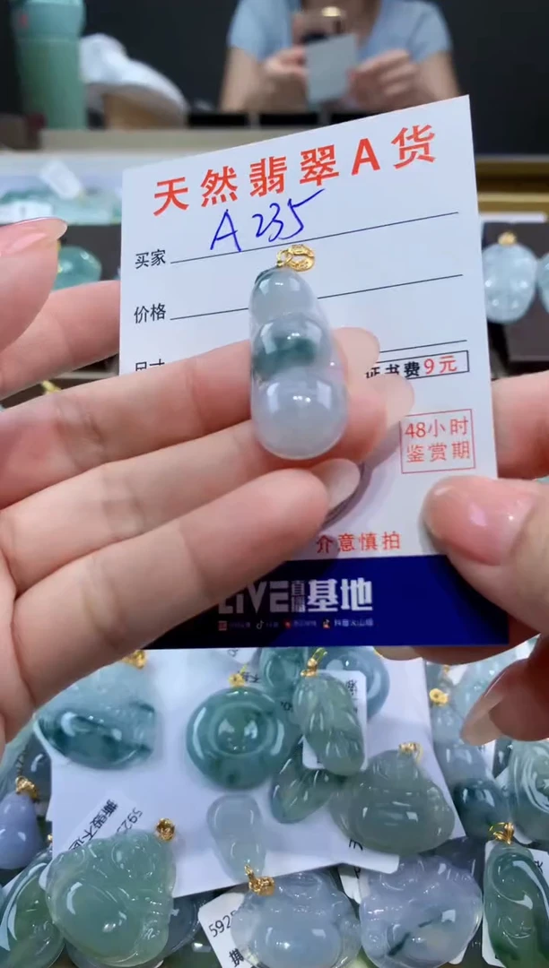 颈饰未镶嵌翡翠天然翡翠A货挂件