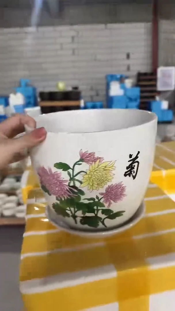 高温陶瓷花盆+E119