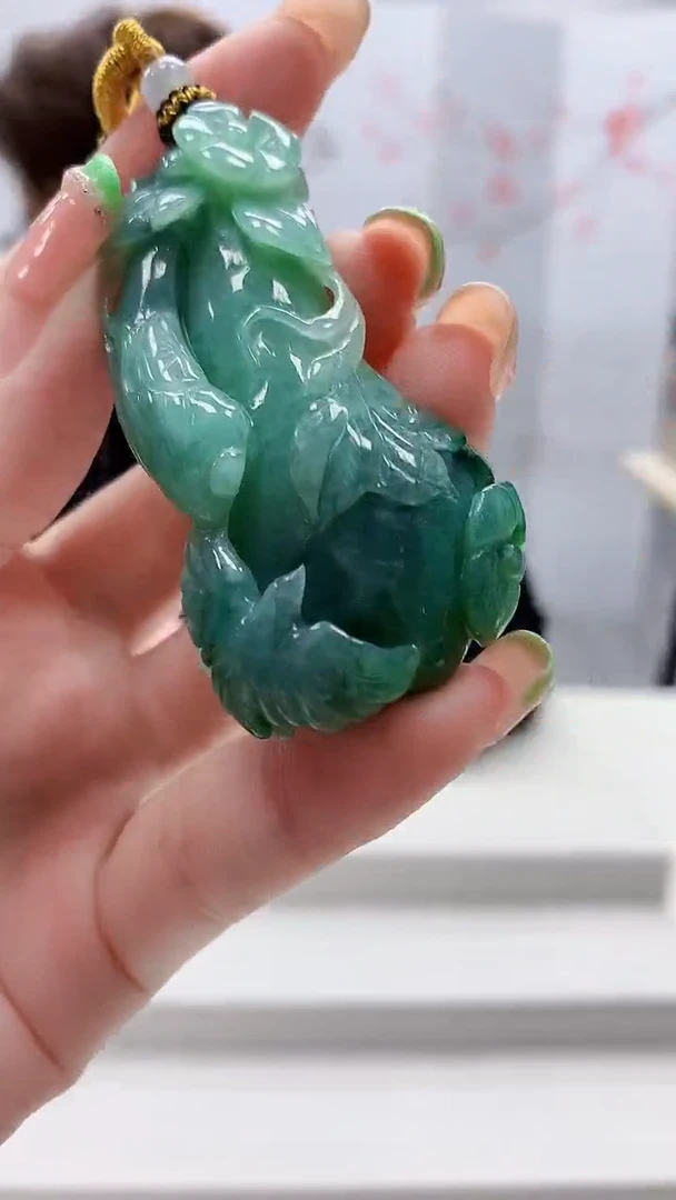 未镶嵌定制翡翠5159ry-毛货挂件141