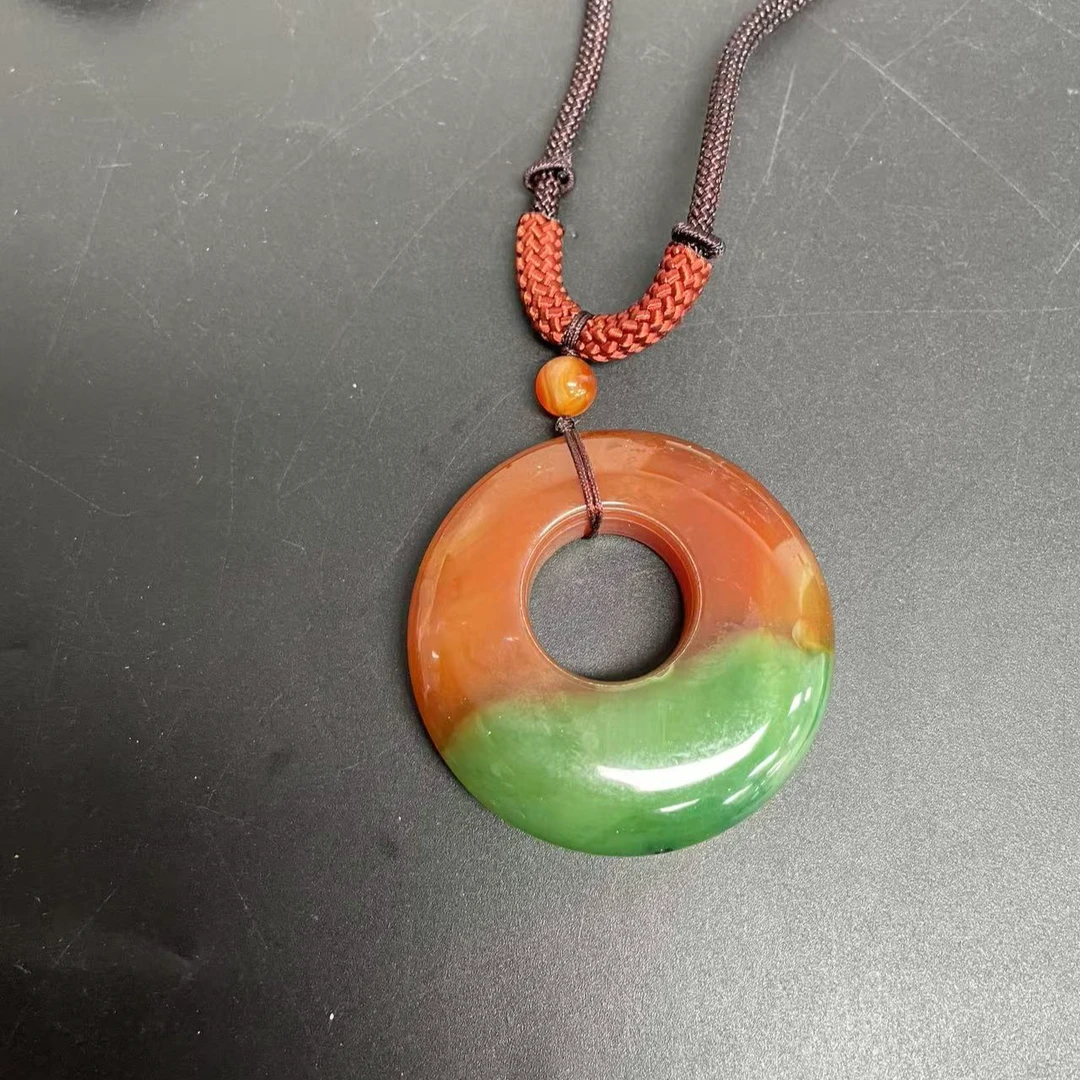 【小杰推荐】半山半水南红双生公主扣吊坠 （多样性发其一）9229