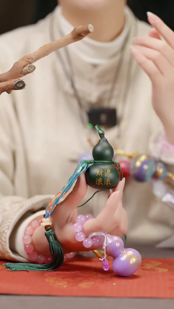 【闪购商品】127大漆葫芦手捻车挂脖挂摆件