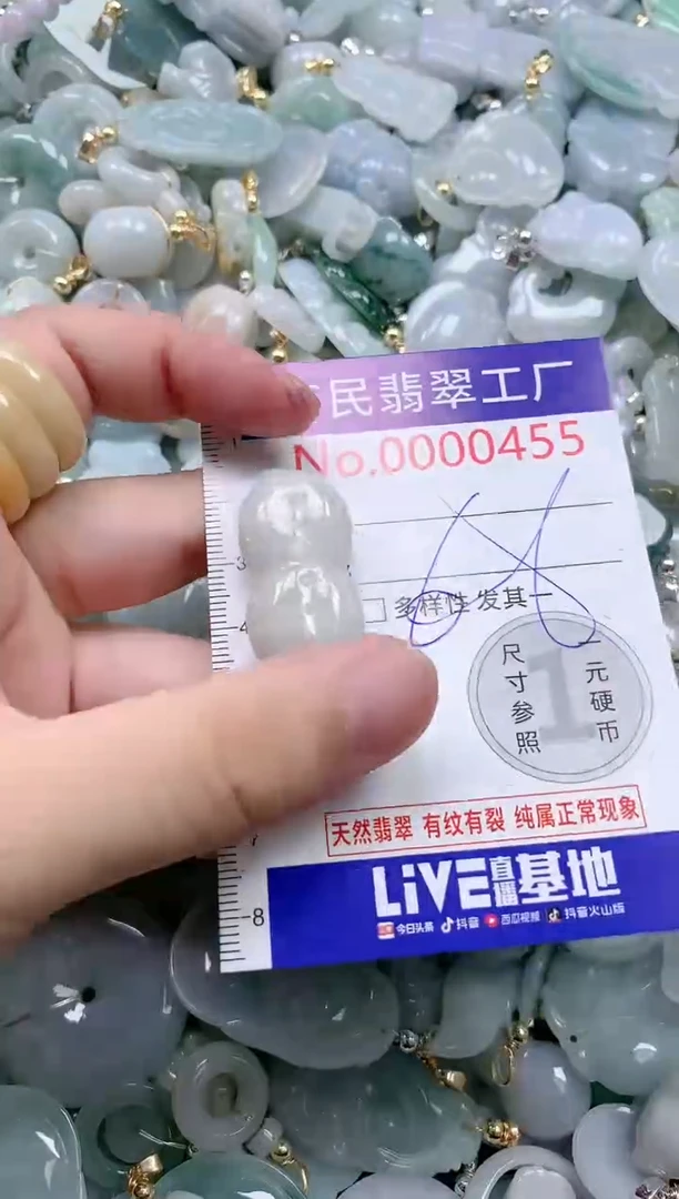 翡翠未镶嵌吊坠(不含链)455
