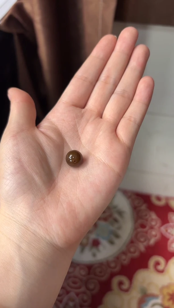 【闪购商品】和田玉单珠未镶嵌且末金山微色差卡12单珠