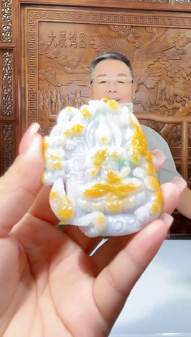 未镶嵌定制翡翠13/0922/C/发其一件/人物
