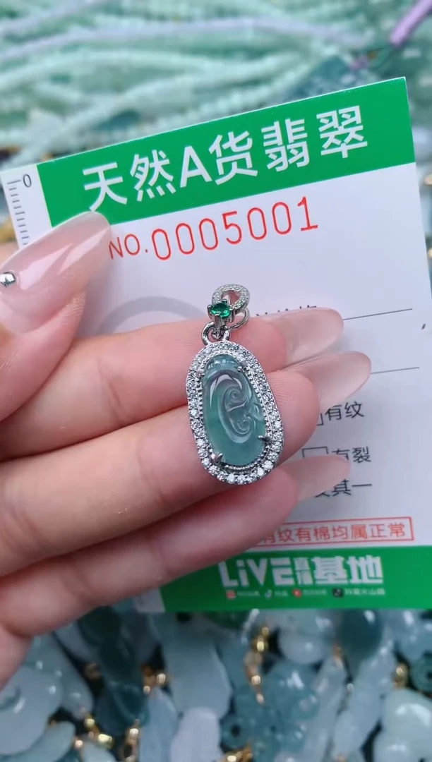 翡翠未镶嵌颈饰.0005001