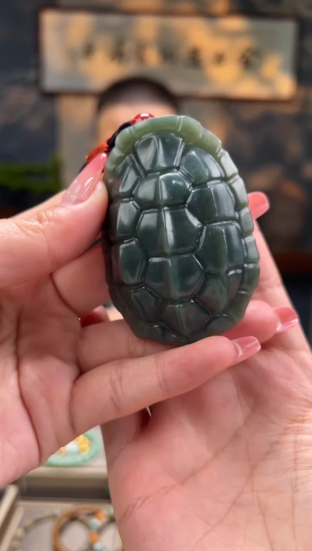 【闪购商品】和田玉挂件未镶嵌且末蓝龟甲