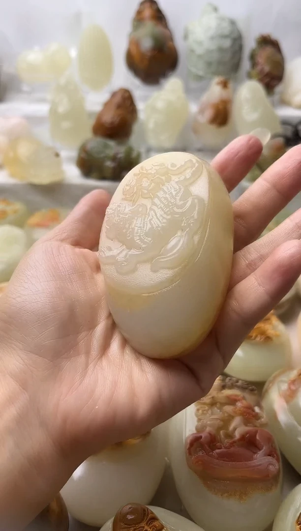 石材方解石手把摆件不退换虎