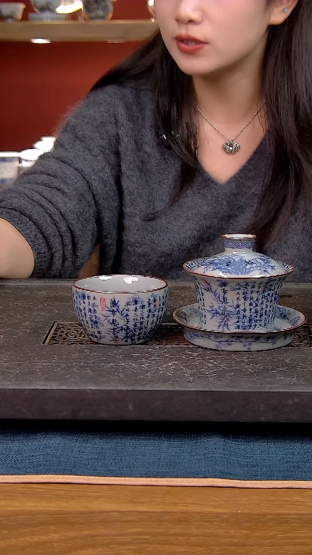 简装家用款2件套 老陶泥开片纹陶瓷茶具