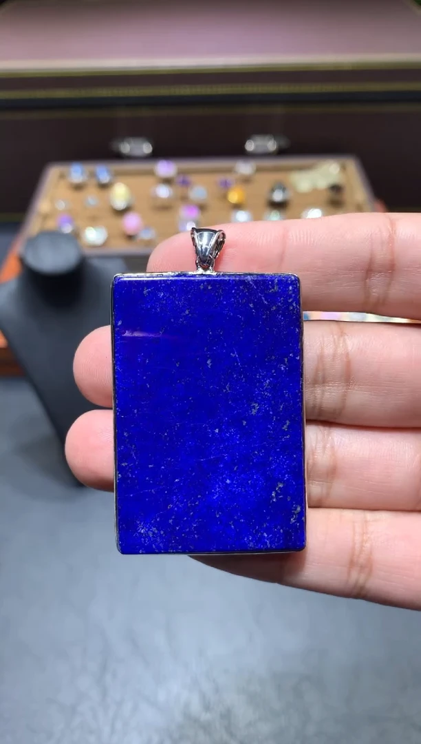 青金石未镶嵌吊坠K32【多样性发其一】