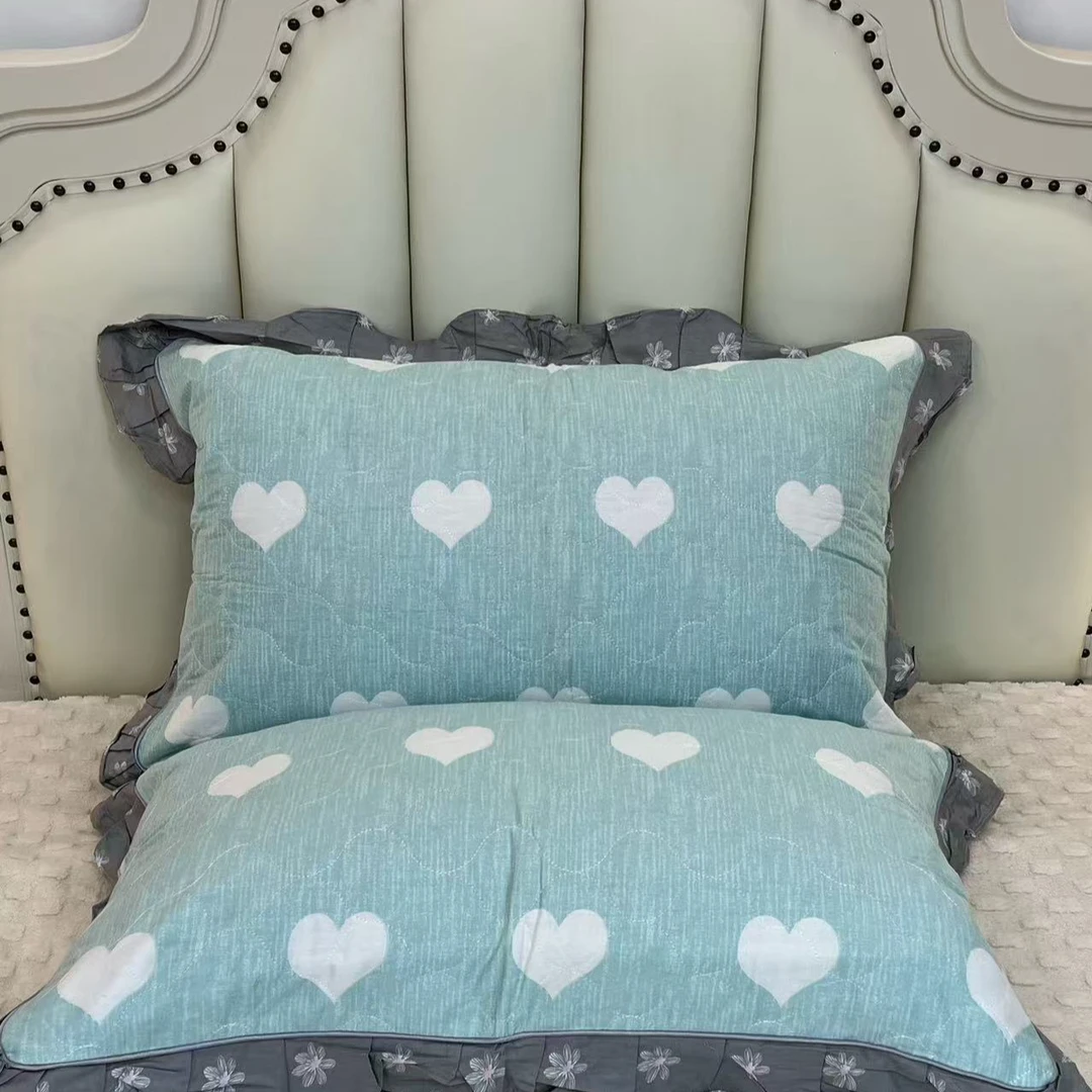 简约枕套一对装磨毛加厚单人枕芯套枕头套10