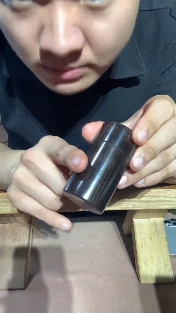 东非黑黄檀（紫光檀）收纳罐