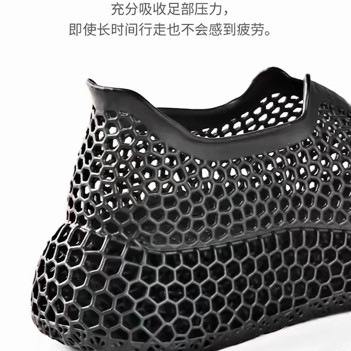 3d打印鞋子男女士洞洞鞋2025新款镂空透气户外一体运动商务休闲鞋