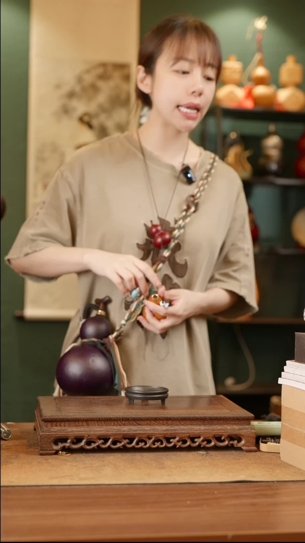 349号精品天然大漆酒葫芦一物一拍~