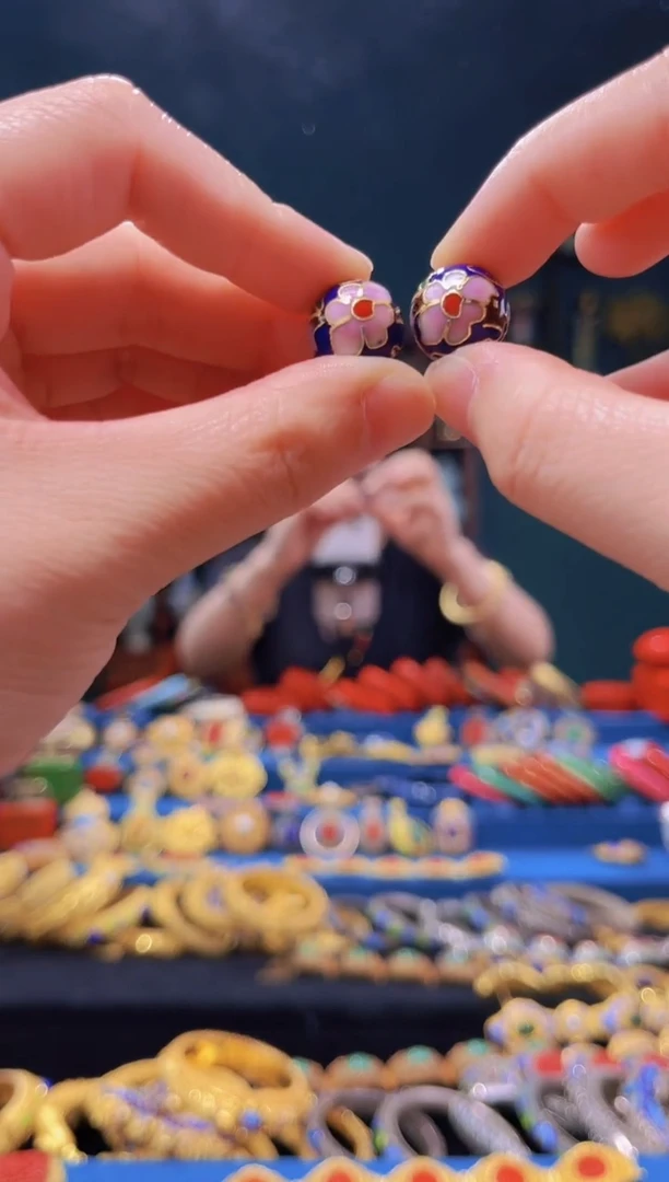 【闪购商品】非遗绝技 景泰蓝1.4耳环 宝蓝