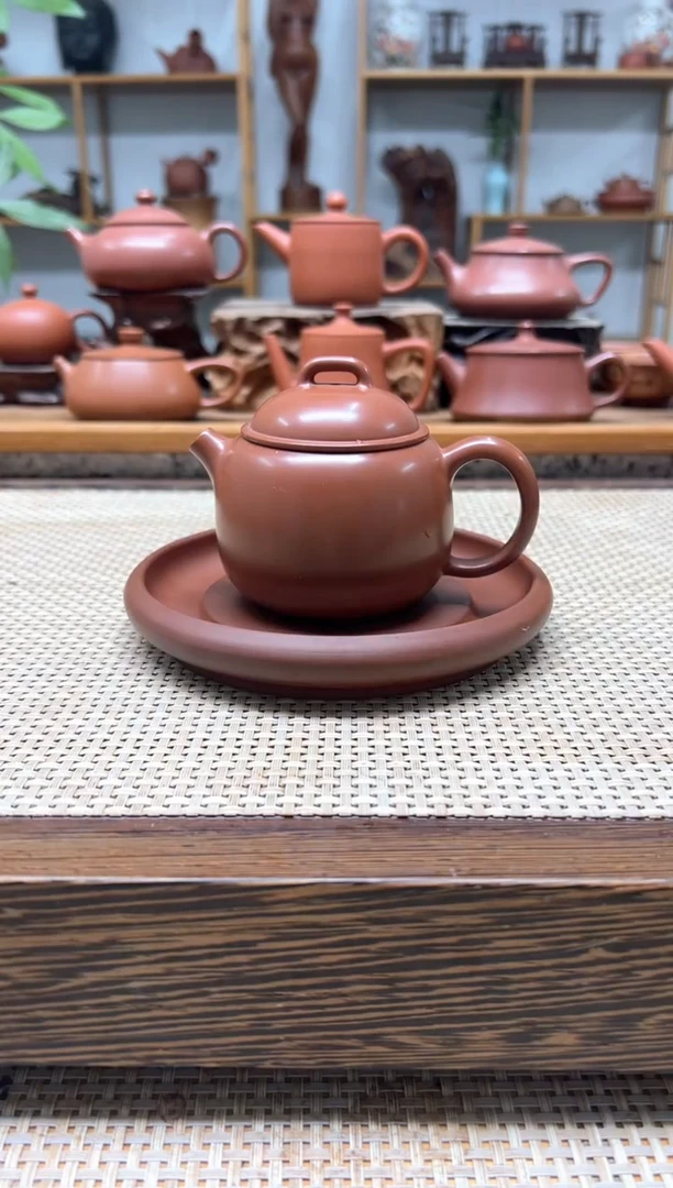 原矿朱泥全手 小憨壶+茶承 140cc