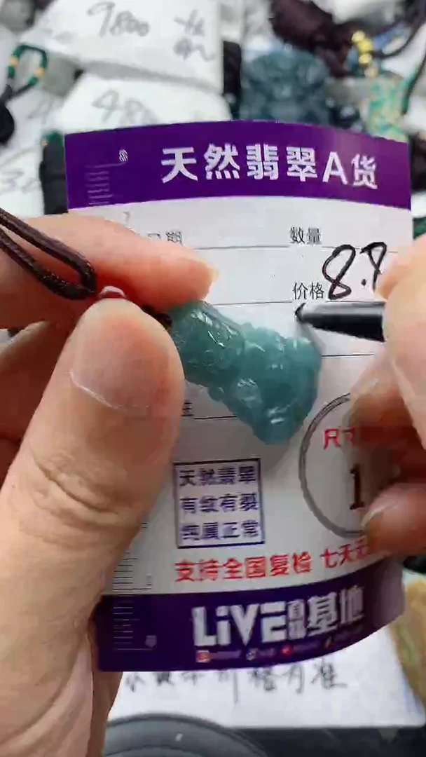 翡翠未镶嵌颈饰888