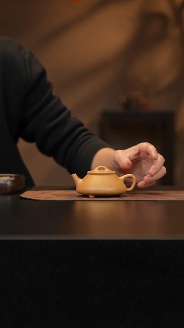 【闪购商品】紫砂茶壶允禾斋wxm 黄段 任瓢 180cc