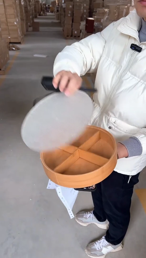 【闪购商品】圆形果盒，高山楠竹板材
